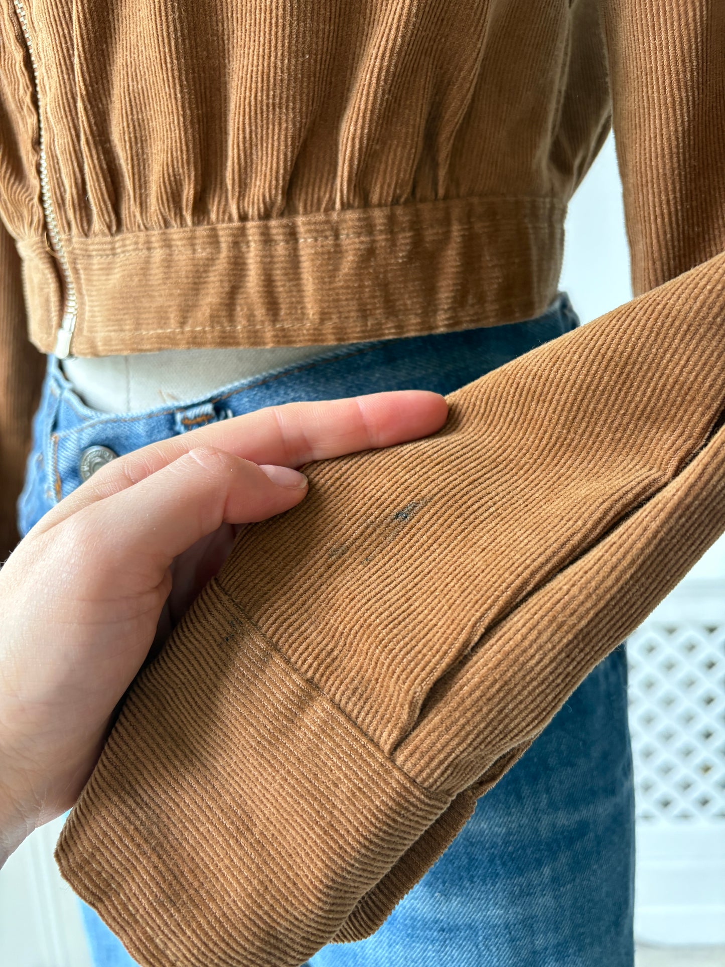 1950s Corduroy Cropped Jacket