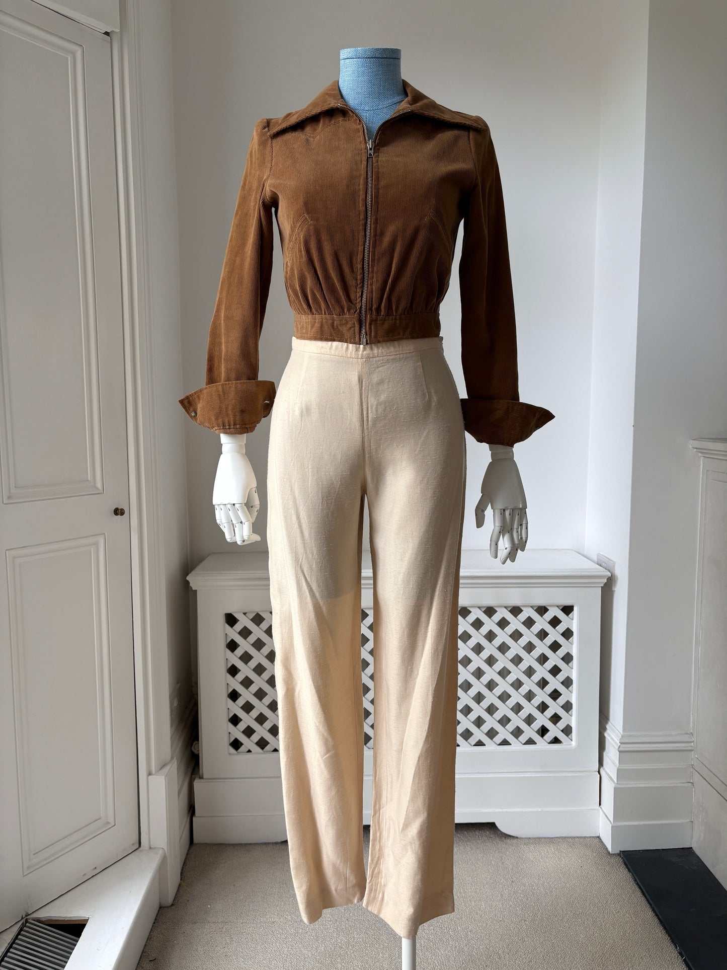1950s Corduroy Cropped Jacket