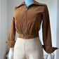1950s Corduroy Cropped Jacket
