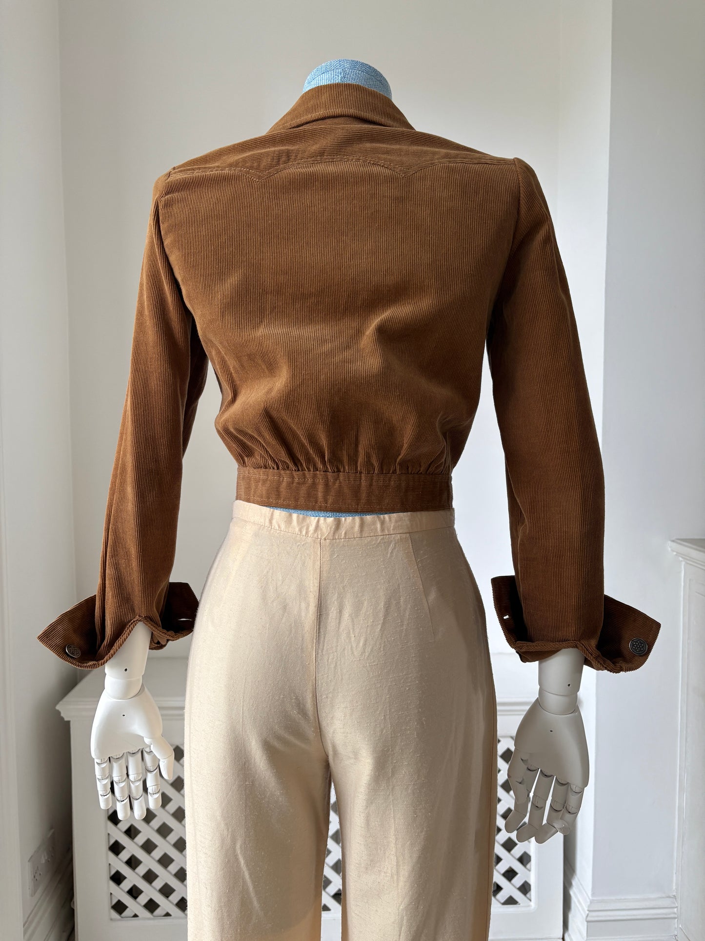 1950s Corduroy Cropped Jacket