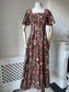 1970s 'Clothes by Samuel Sherman' Indian Block Print Style Dress