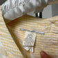 1990s Pale Yellow Gingham Dress