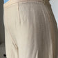 1990s Cream Silk Trousers