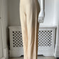 1990s Cream Silk Trousers