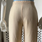 1990s Cream Silk Trousers