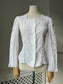 1970s 'Ines' White Cotton and Crochet Blouse