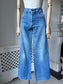 1970s Light Blue Wide Leg Jeans