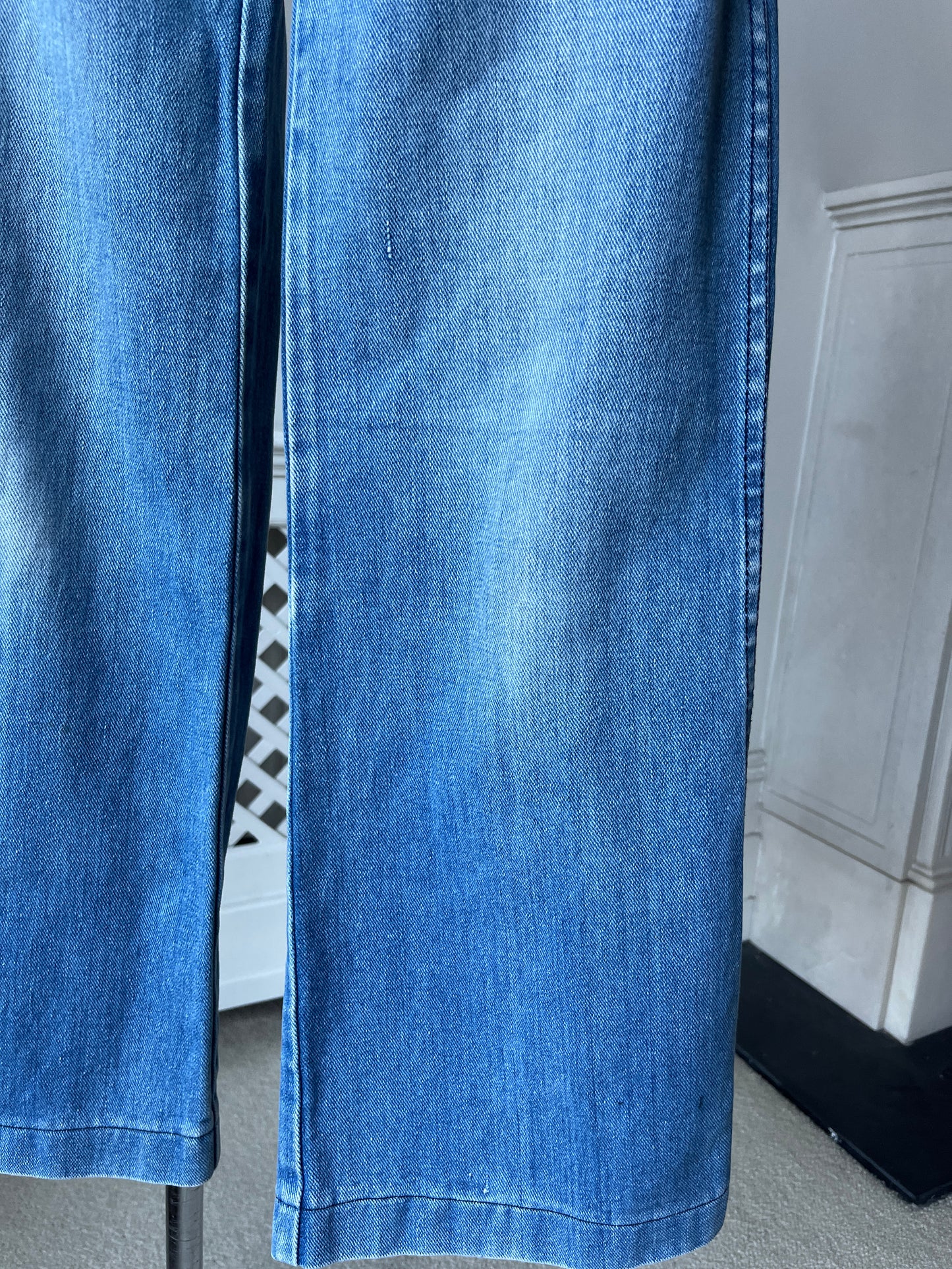 1970s Light Blue Wide Leg Jeans