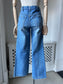 1970s Light Blue Wide Leg Jeans