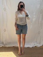 1970s Cheesecloth Cotton Blouse
