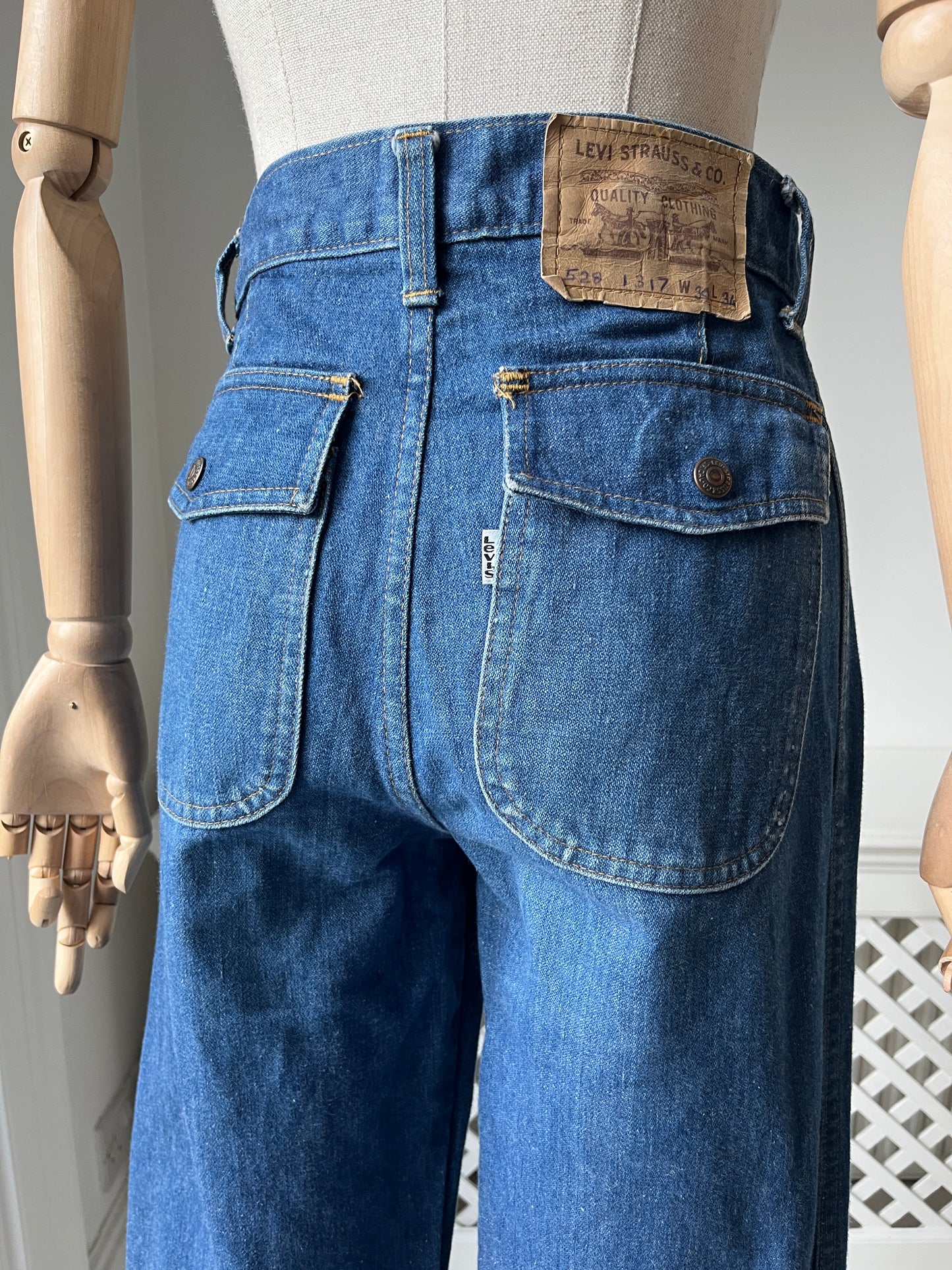 1980s 'Levis' Straight Leg Jeans