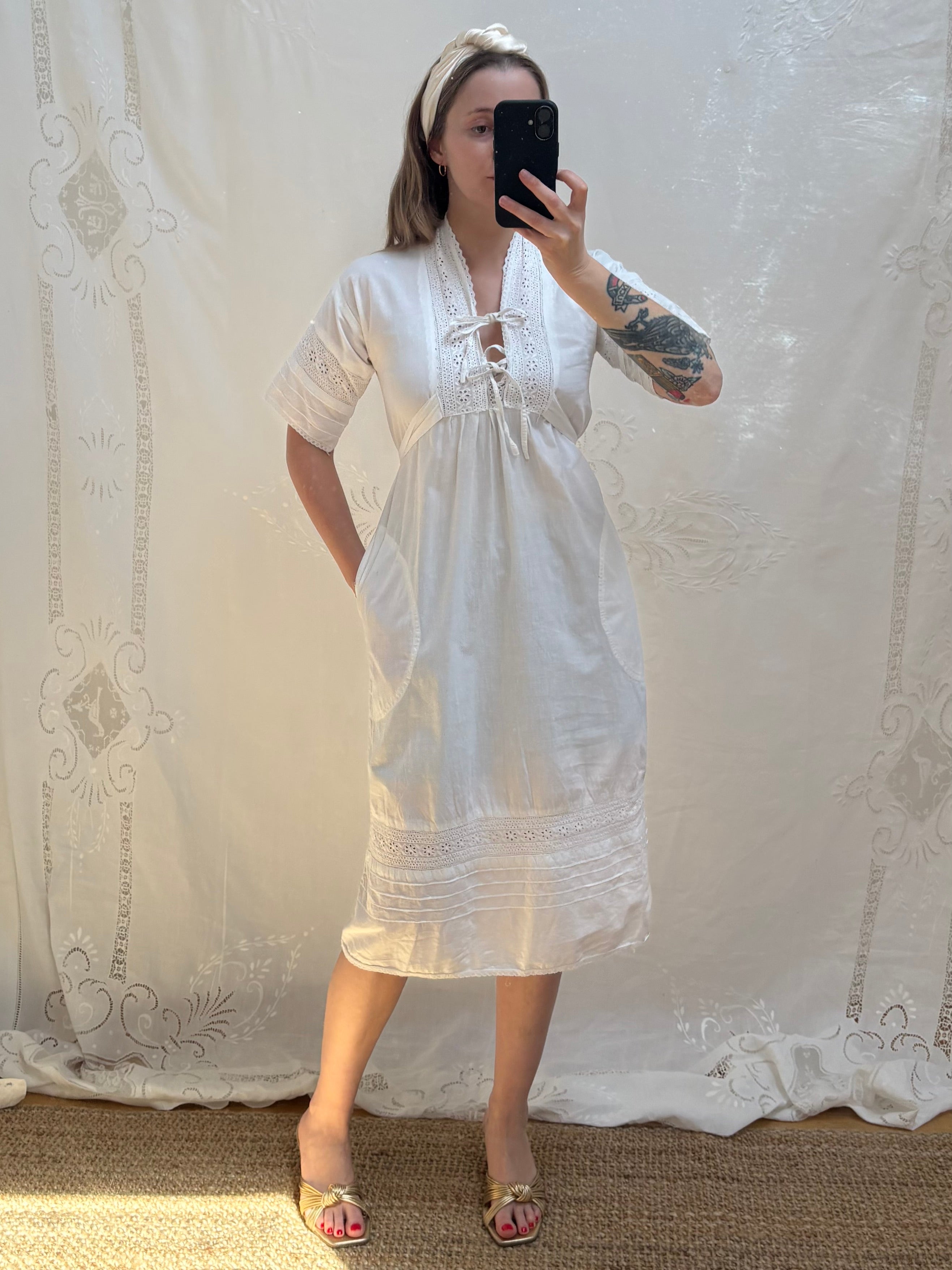 1970s 'French' Connection Cotton Dress
