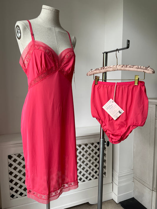 1960s 'Taylor-Woods' New Old Stock Slip and Knicker Set