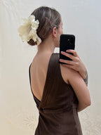 White Flower Brooch / Hair Clip