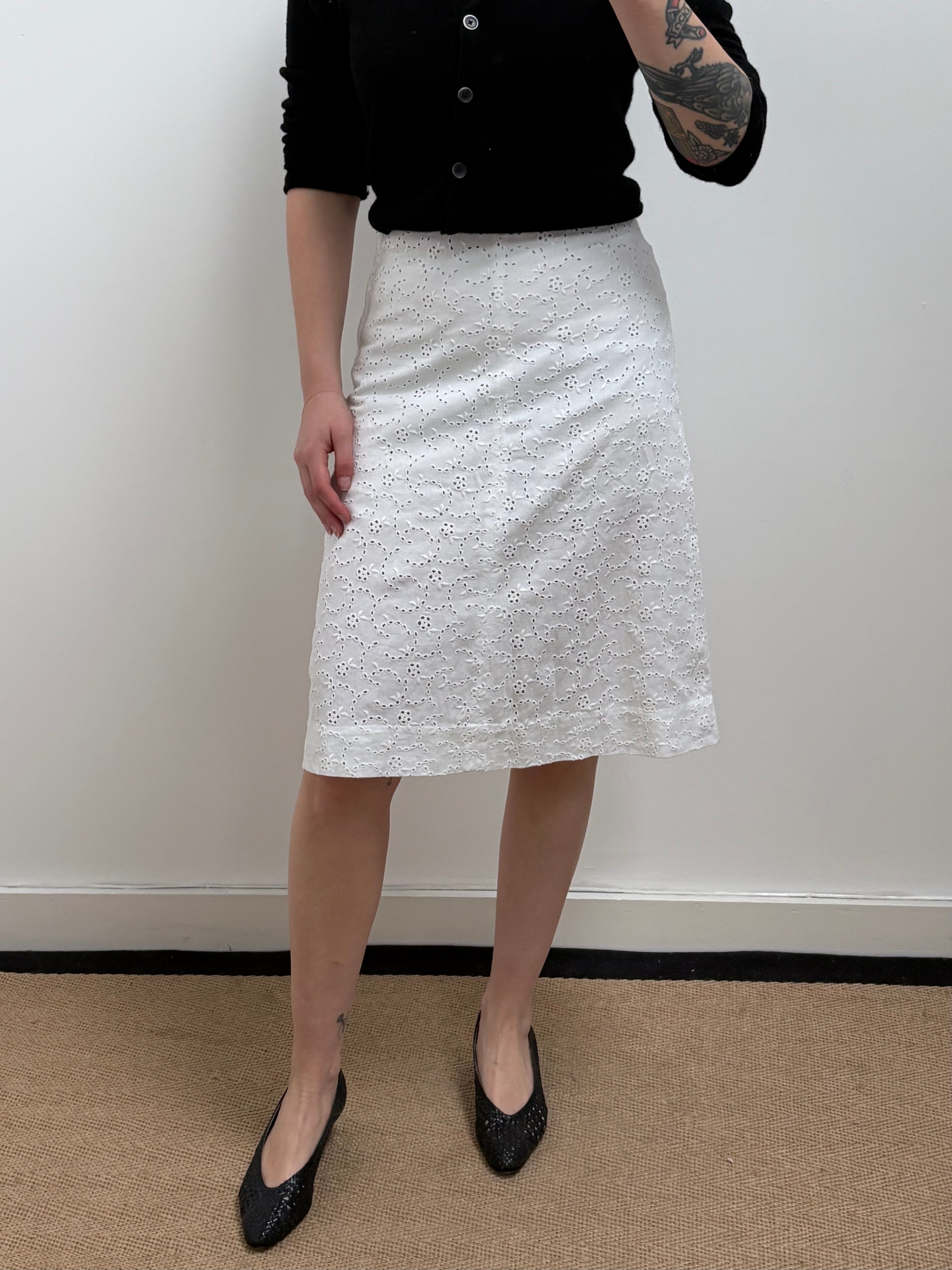 1950s Broderie Skirt