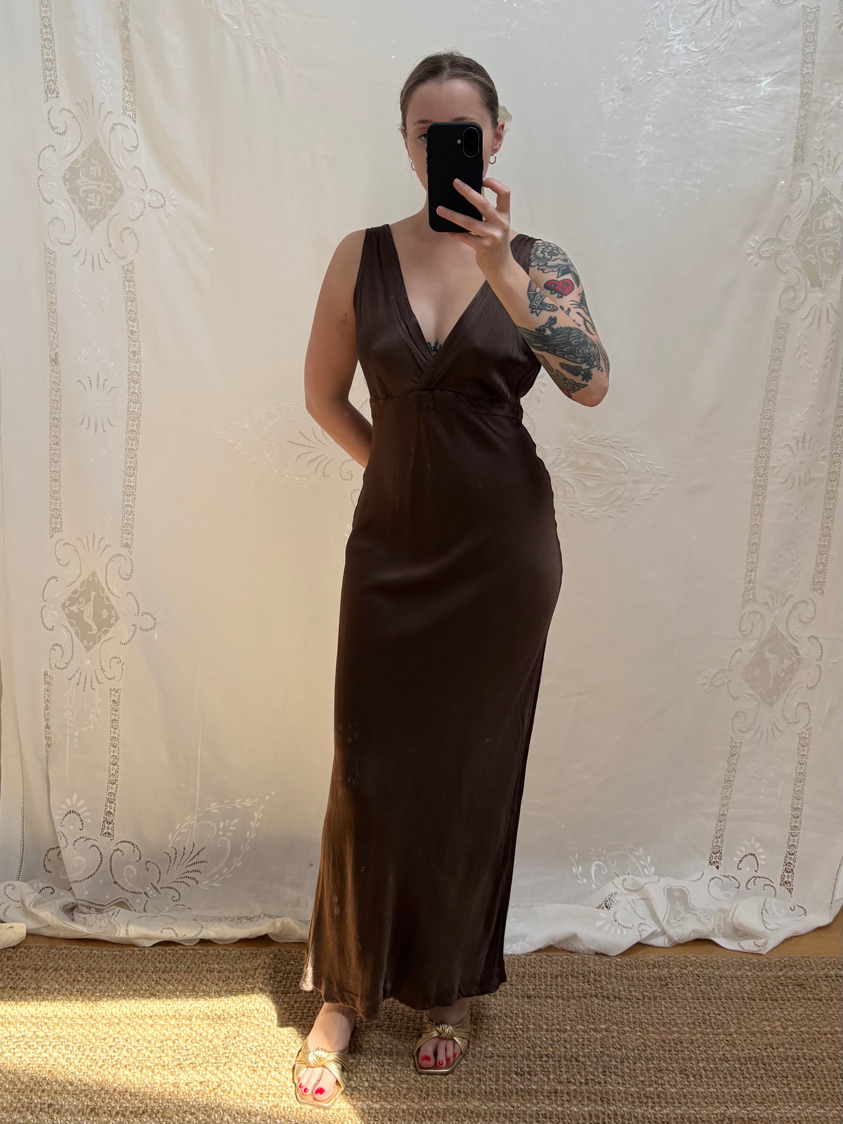 2000s 'Ghost' Brown Dress