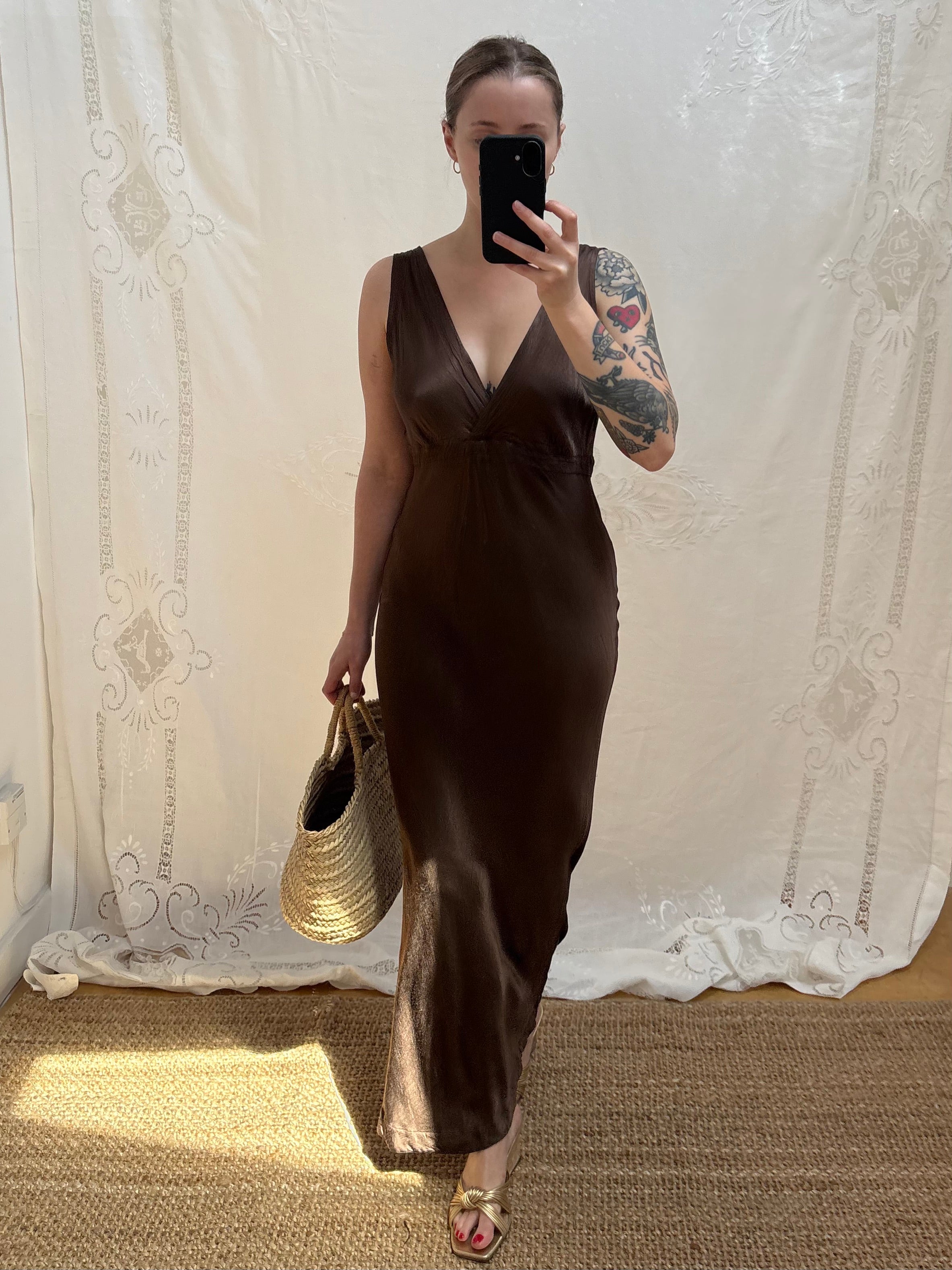 2000s 'Ghost' Brown Dress