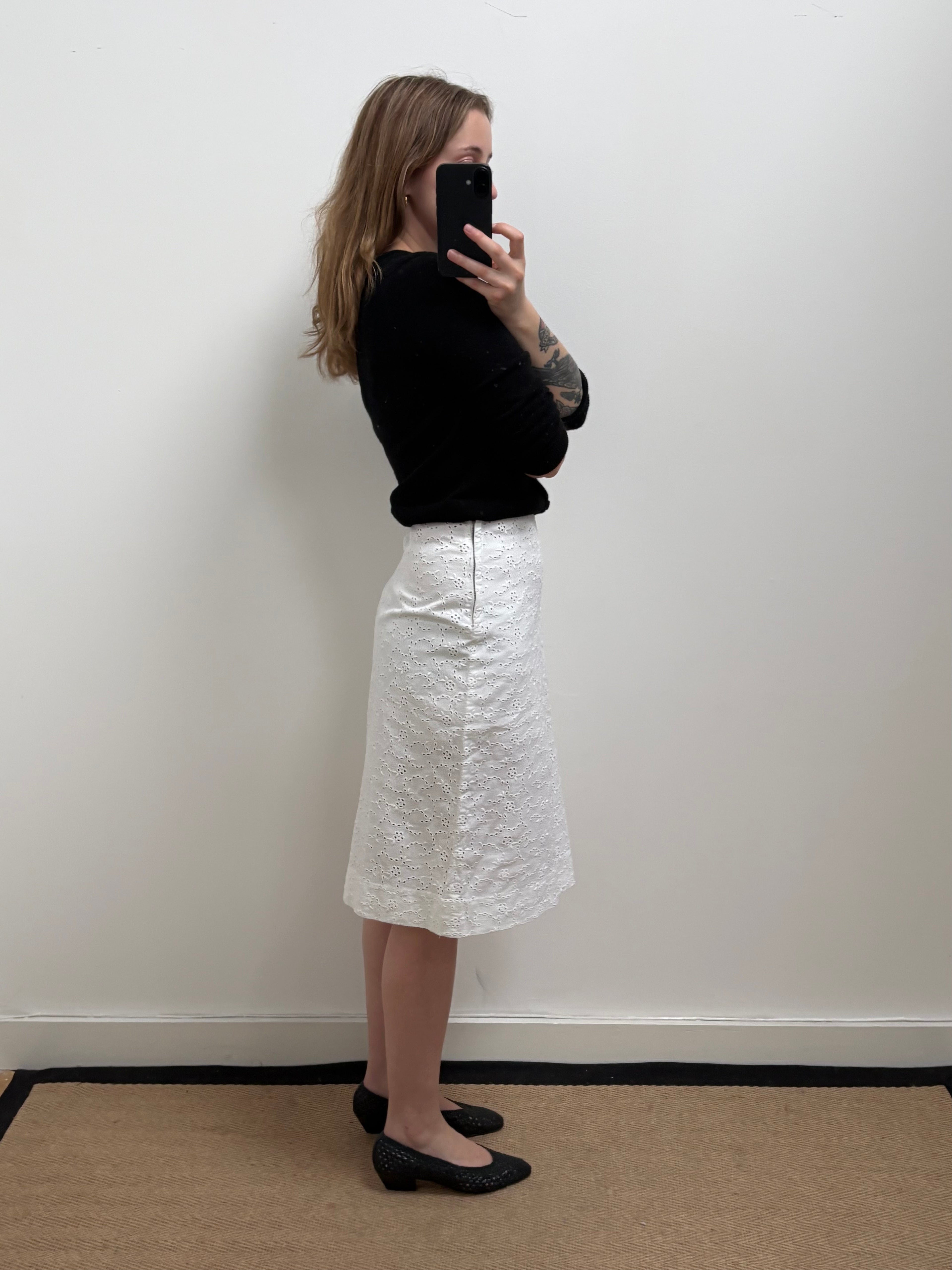 1950s Broderie Skirt