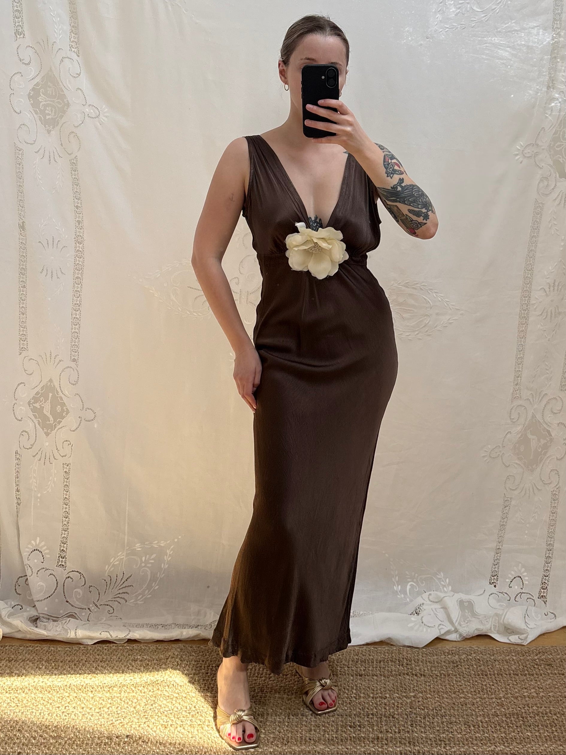 2000s 'Ghost' Brown Dress