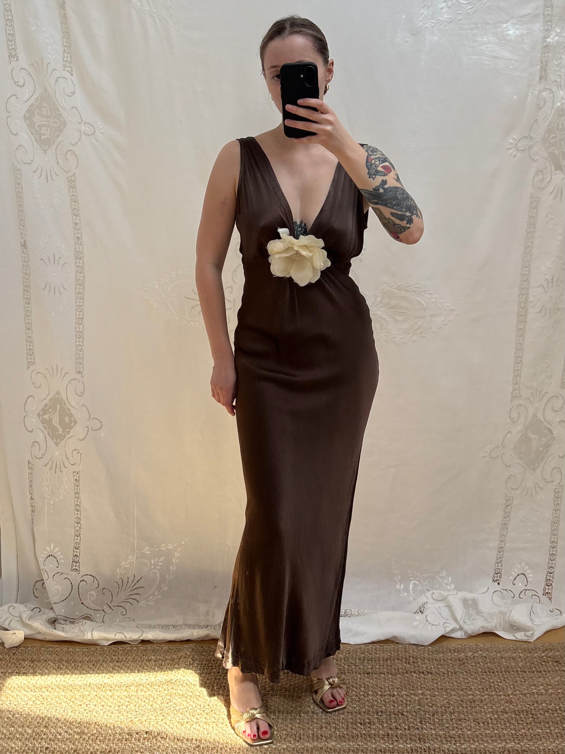 2000s 'Ghost' Brown Dress