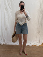 1970s Cheesecloth Cotton Blouse
