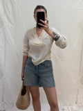 1970s Cheesecloth Cotton Blouse