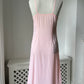 1940s Candy Floss Pink Midi Pink Slip with Lace