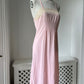 1940s Candy Floss Pink Midi Pink Slip with Lace