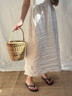 Vintage Birkin Style Basket Handbag