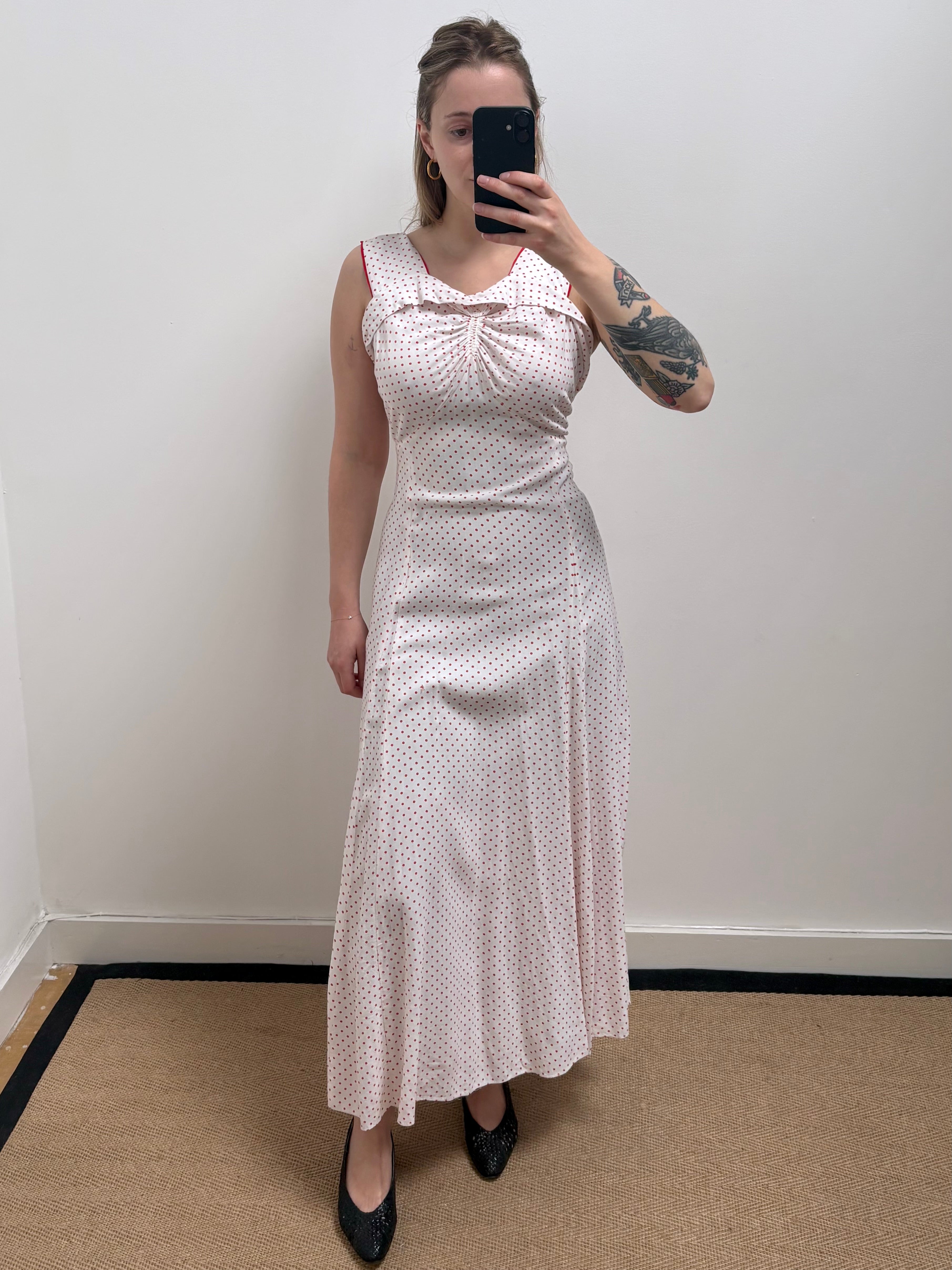 1930s Cotton Matching Dress Set