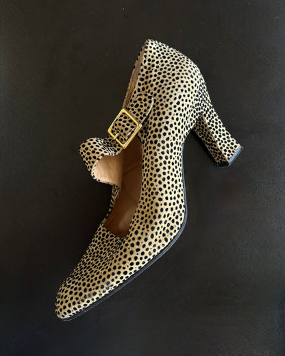 1990s Cheetah Calf Hair Heels
