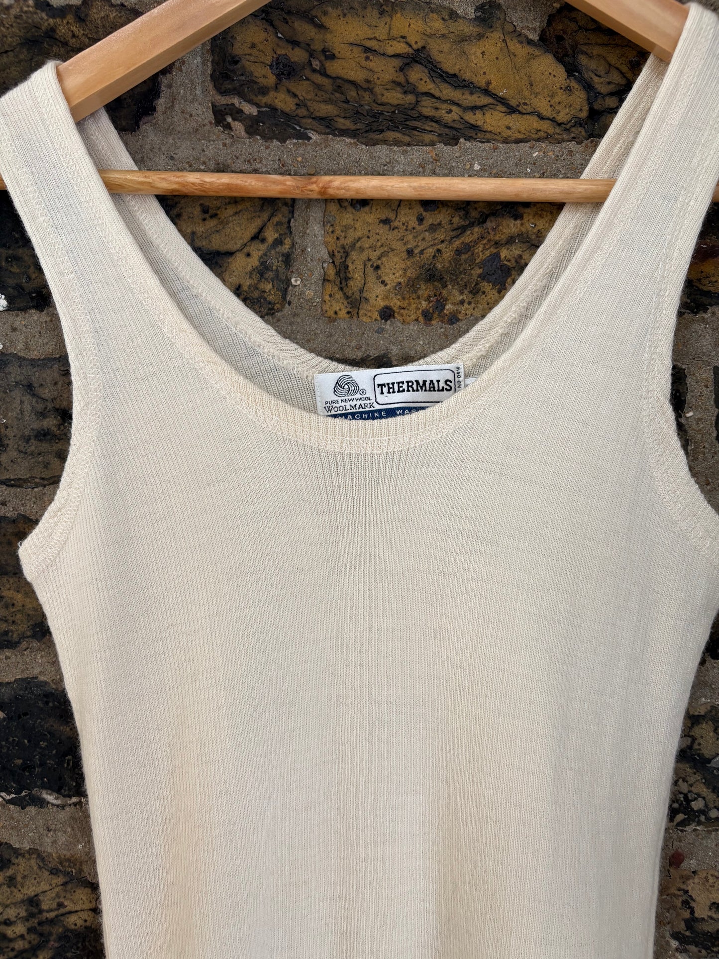 1990s Pure Wool Thermal Vest