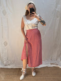 1990s Gingham Wrap Skirt