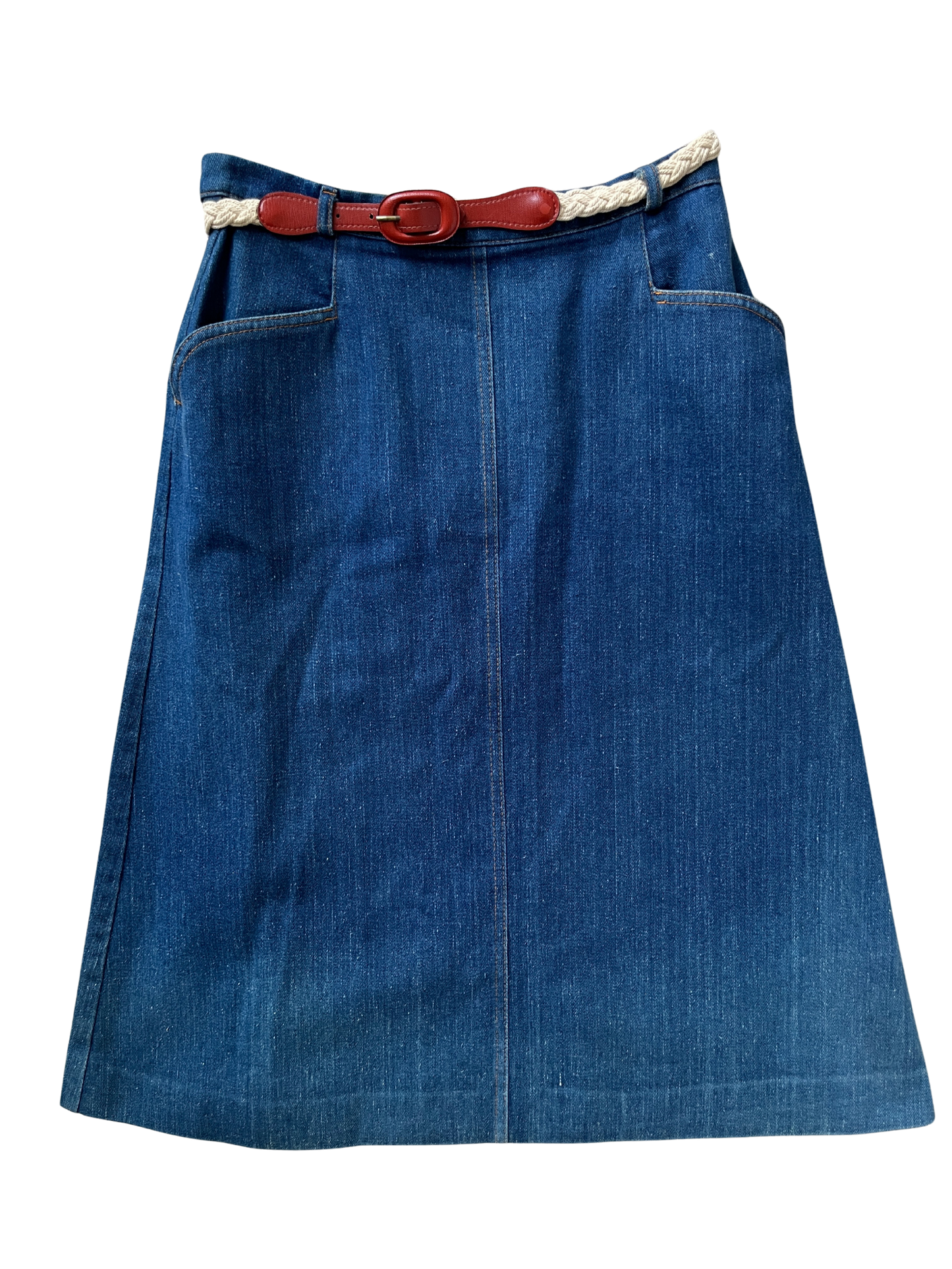 1970s 'Apawe' Denim Skirt