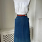 1970s 'Apawe' Denim Skirt