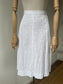 1950s White Broderie A-Line Summer Skirt