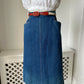 1970s 'Apawe' Denim Skirt
