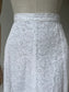 1950s White Broderie A-Line Summer Skirt