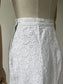 1950s White Broderie A-Line Summer Skirt