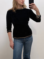 1960s Velvet Blouse