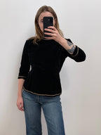 1960s Velvet Blouse