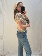 2000s Pure Silk Cowl Blouse