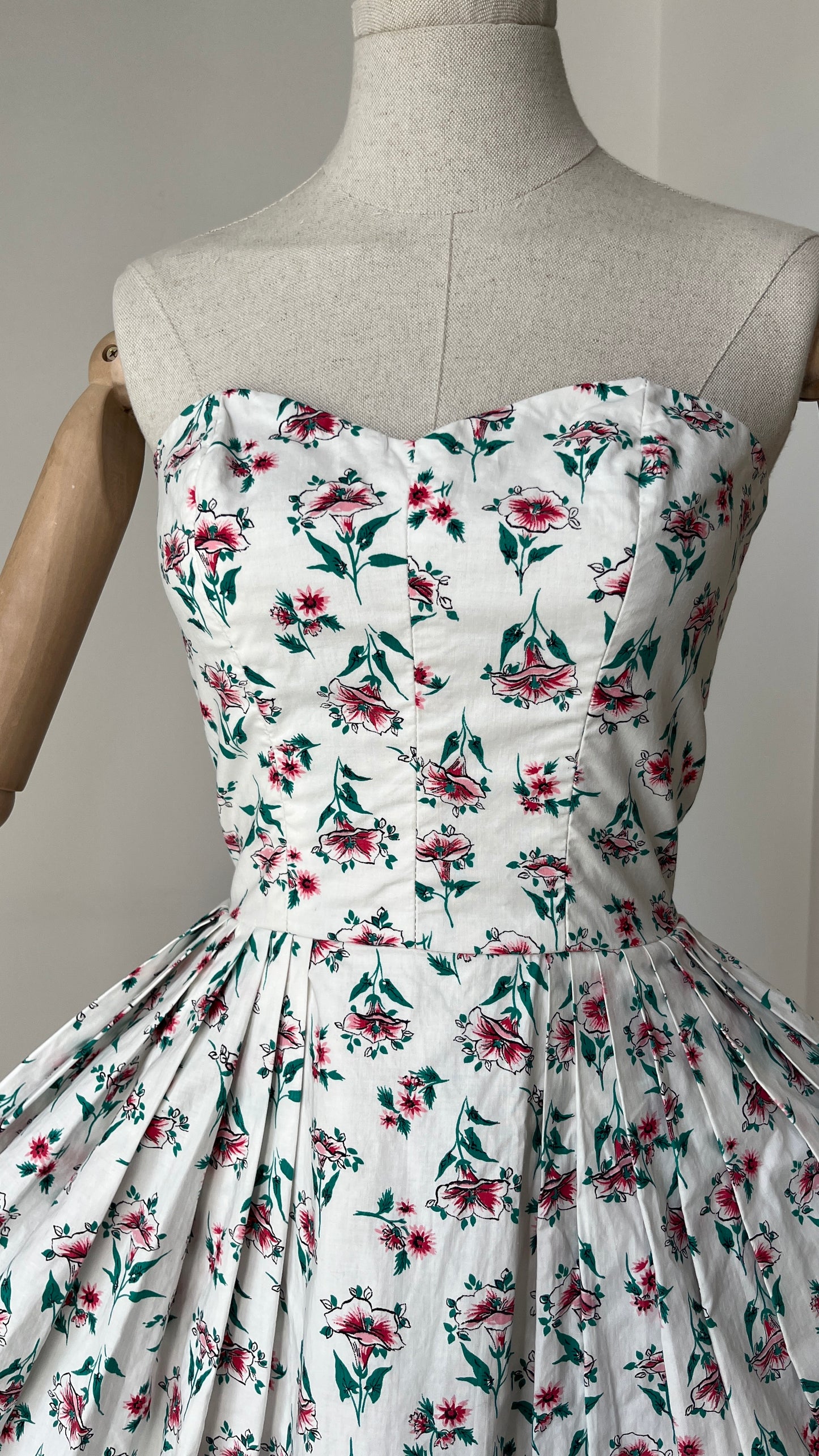 1950s 'California Cottons' Floral Sundress Set