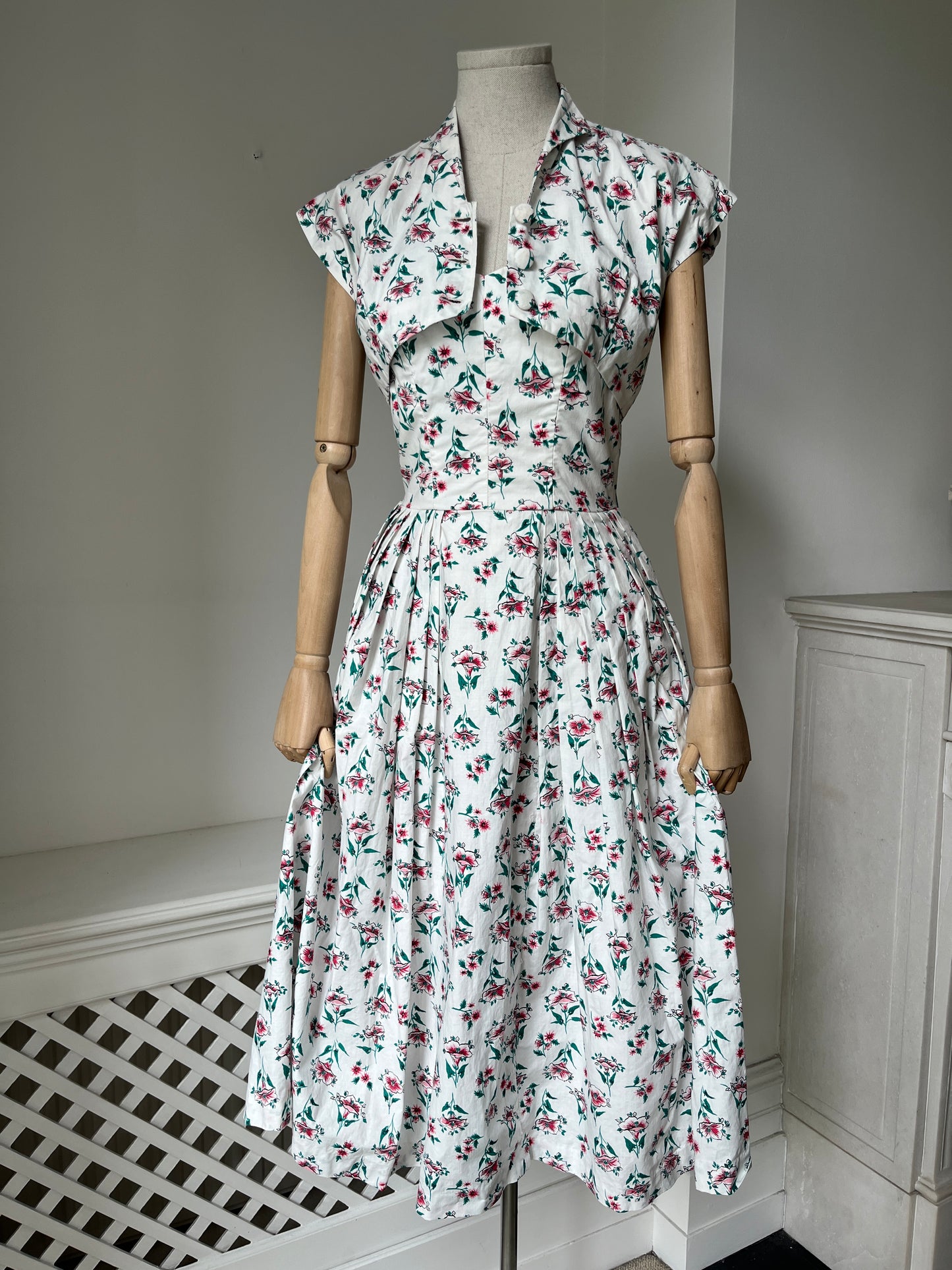 1950s 'California Cottons' Floral Sundress Set