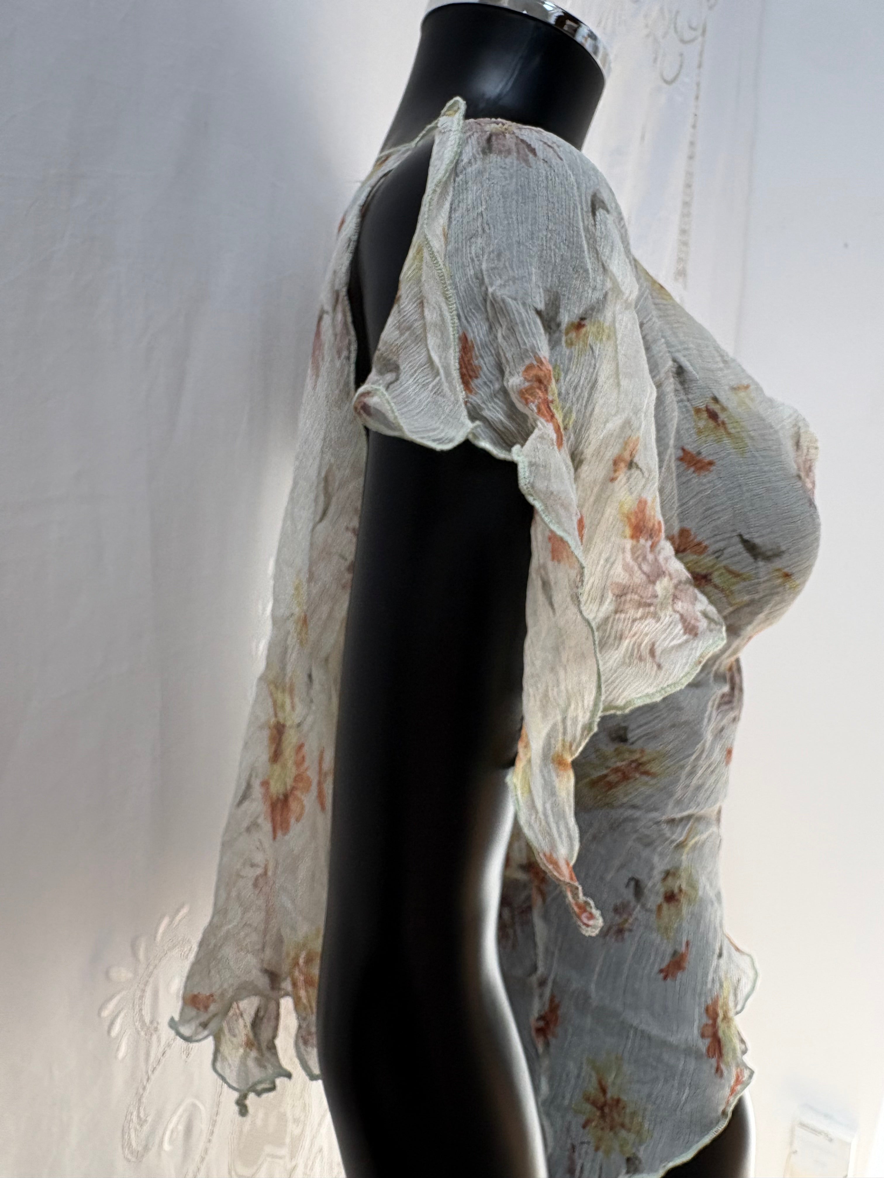 2000s Pure Silk Cowl Blouse