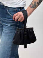 2000s Black Tassel Handbag