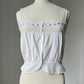 1910s Edwardian Corset Cover with Lilac Ribbon