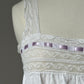 1910s Edwardian Corset Cover with Lilac Ribbon