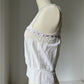 1910s Edwardian Corset Cover with Lilac Ribbon