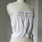 1910s Edwardian Corset Cover with Lilac Ribbon